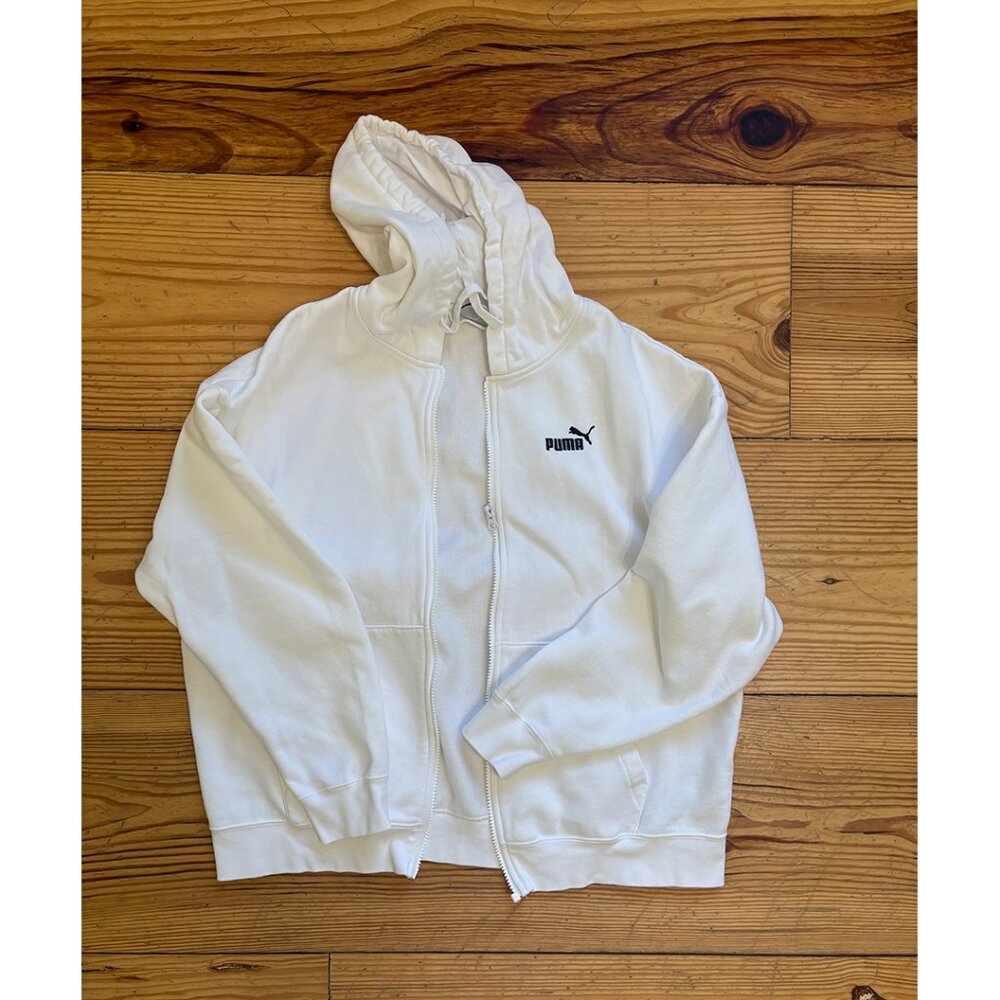 Puma White Hoodie Sweatshirt